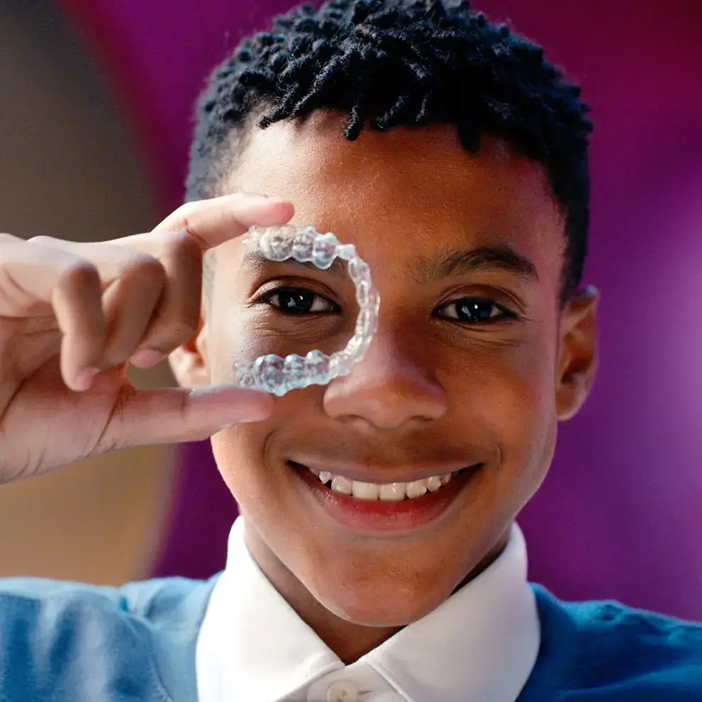 Alinhadores Invisalign® para crianças